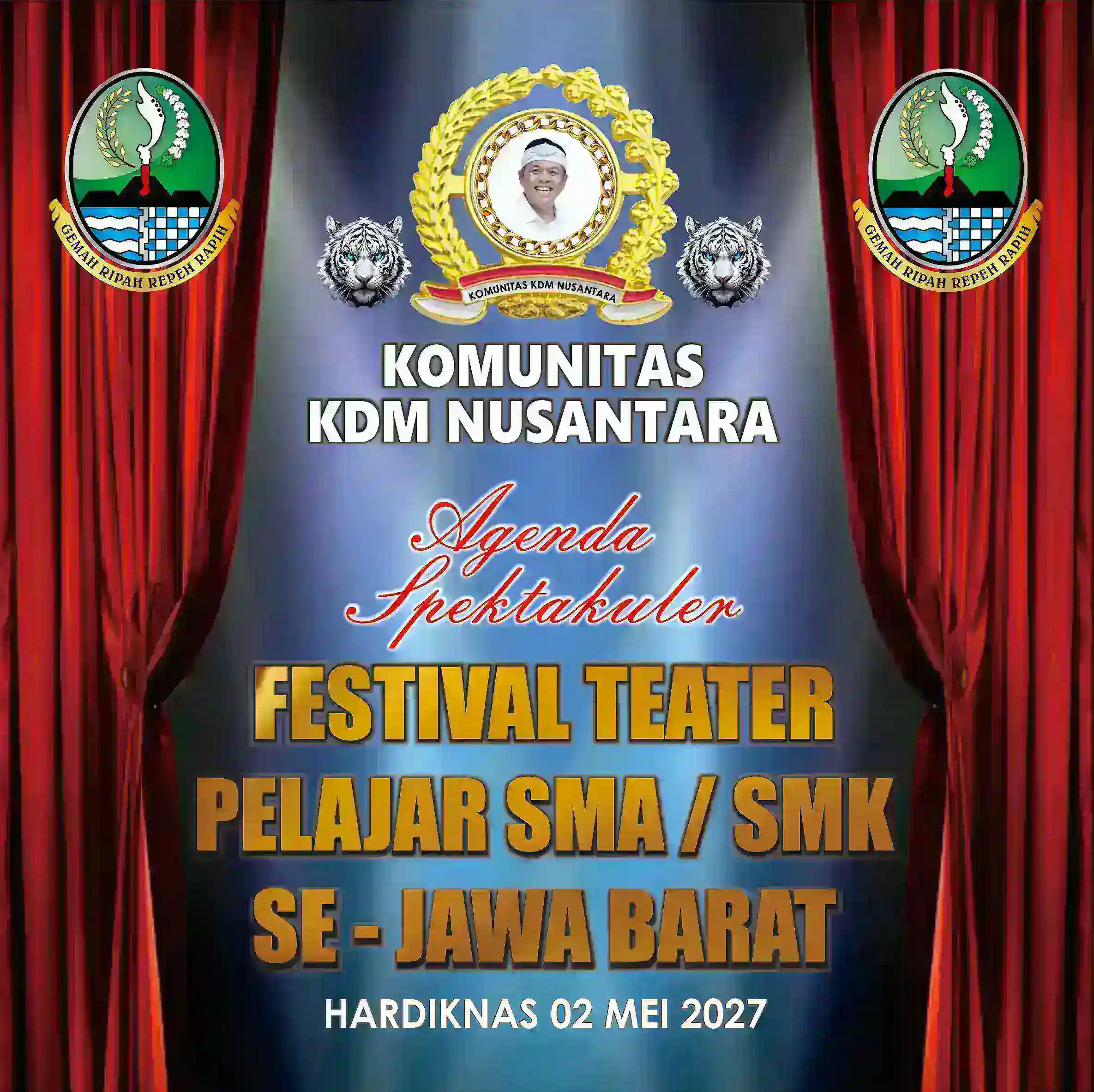 Dukung Kebijakan Gubernur Jawa Barat Teater Masuk Sekolah, Komunitas KDM Nusantara Gelar Festival Teater Tingkat SMA/SMK se-Jabar